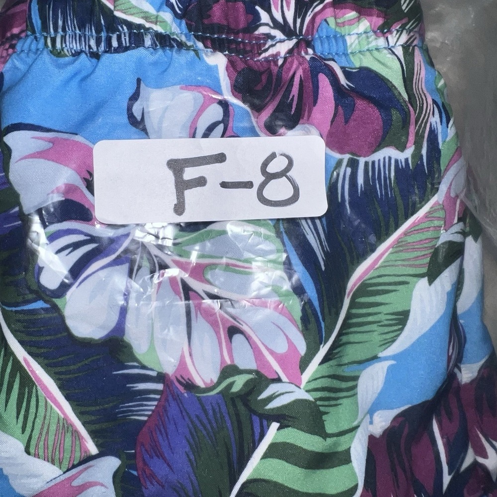 Tommy Bahama Men Bahama Naples Lets Be Fronds Swim Trunks Beach Hut Blue XL NWOT - Picture 12 of 12